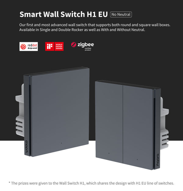 Aqara Smart Switch H1 Single Rocker No Neutral