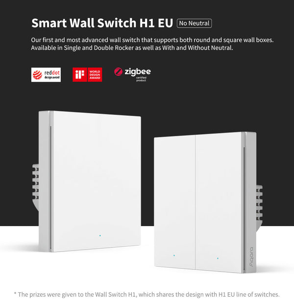 Aqara Smart Switch H1 Double Rocker With Neutral